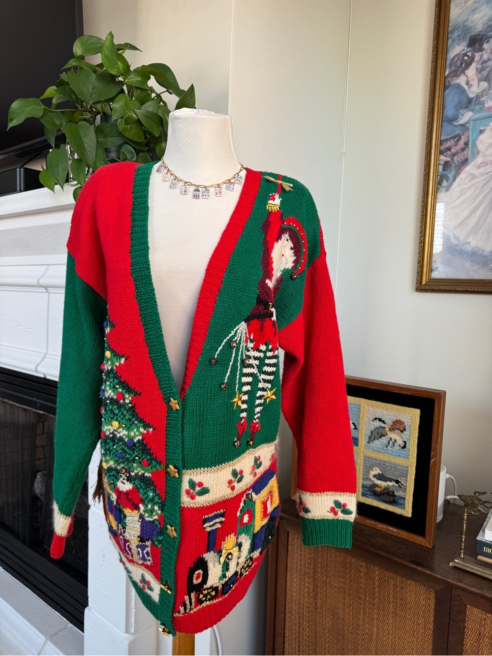 Marisa Christina Holiday Knit Vintage Cardigan